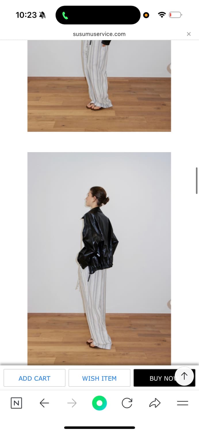 수수무 레더 블루종 자켓 상품이미지2