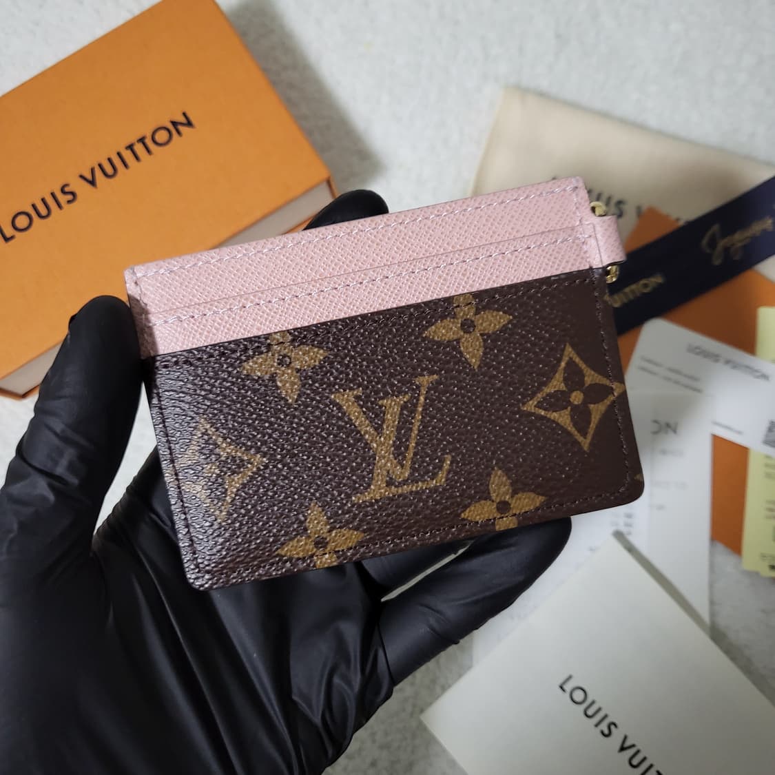 [영수증/새상품급] 루이비통 모노그램 LV 참 카드홀더 카드지갑  상품이미지3