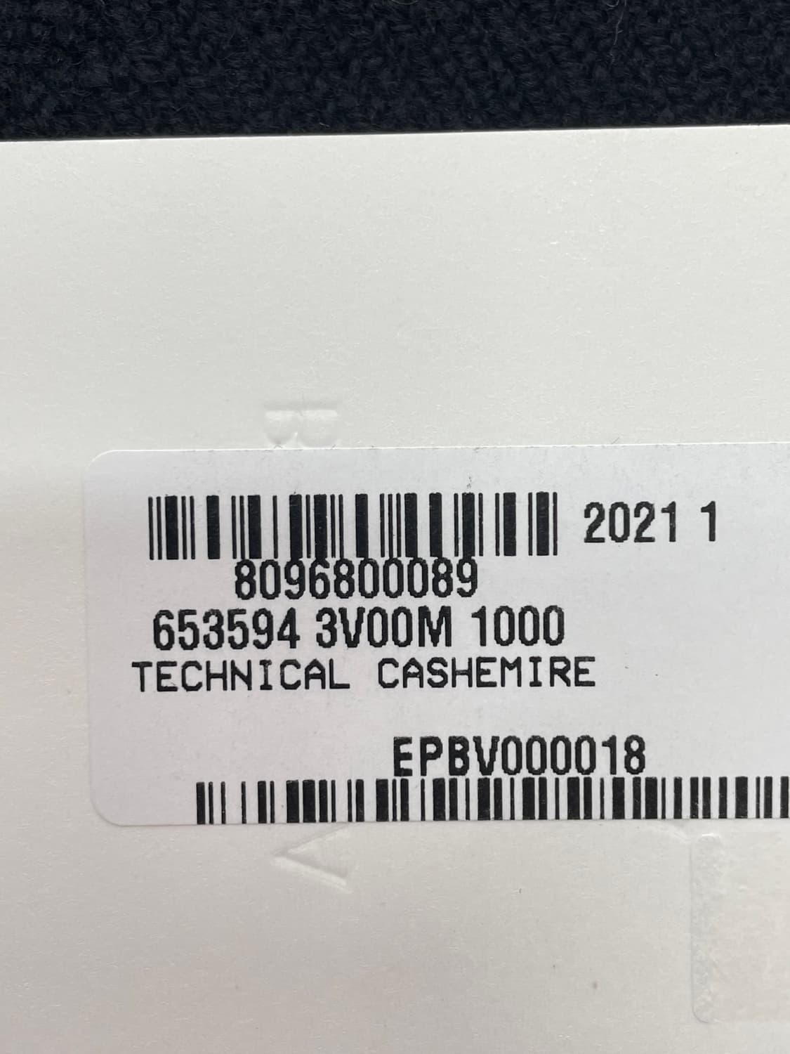 새상품 보테가베네타 울 캐시미어 장갑 넥워머 장갑 블랙 컬러 상품이미지6