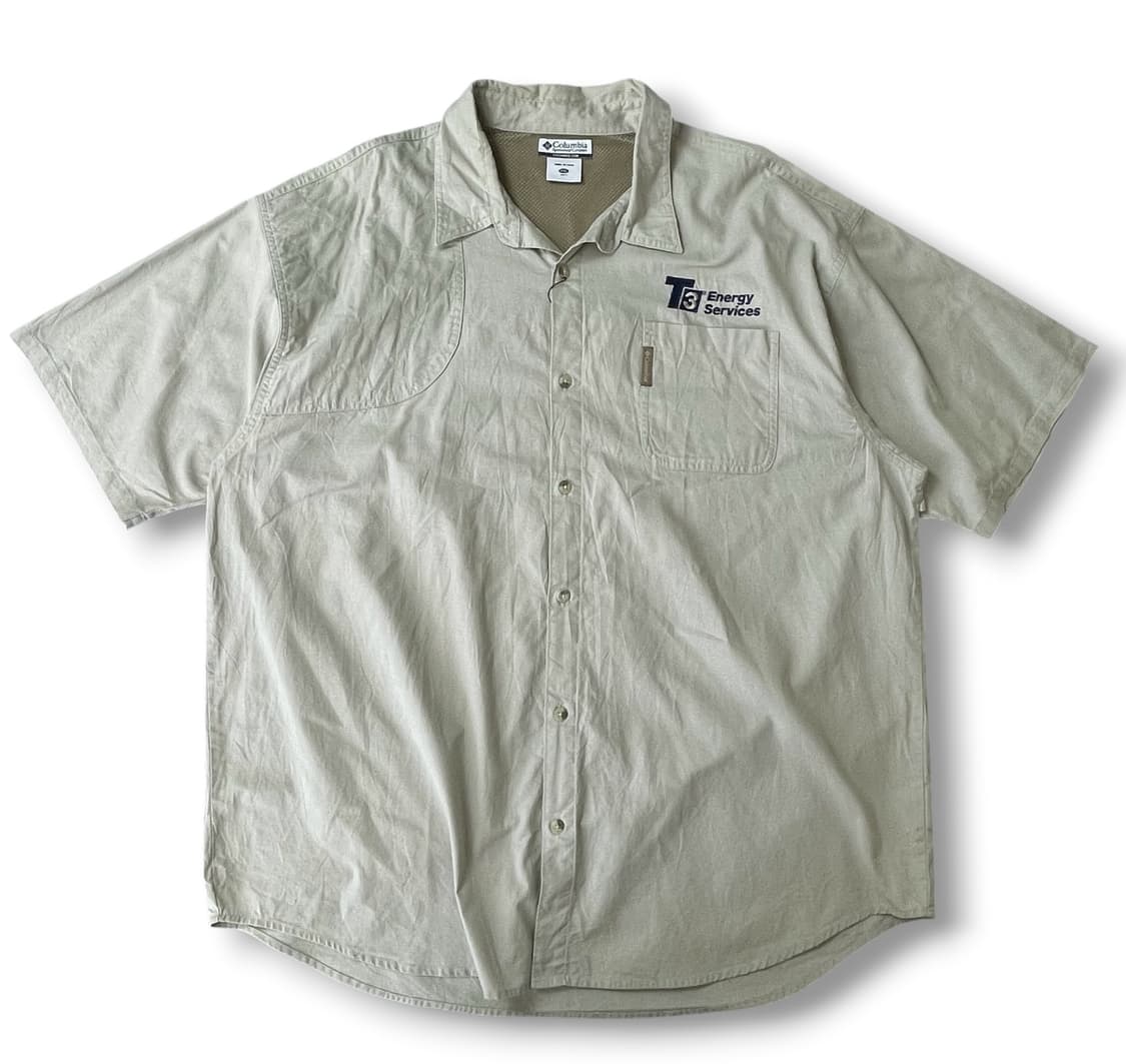 컬럼비아 연카키 자수 반팔 워크셔츠 2XL 상품이미지1