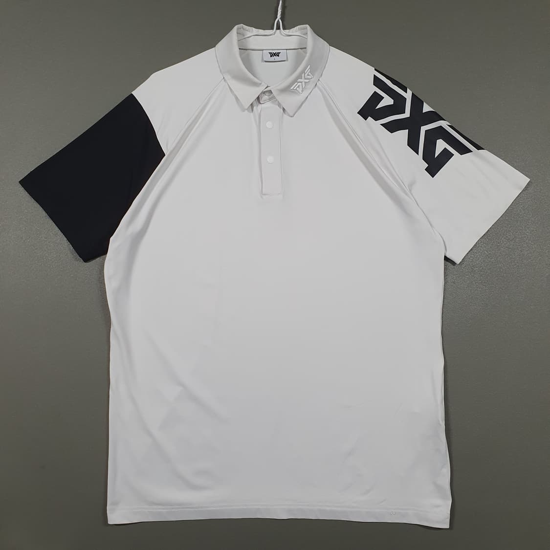 100 (L) PXG 골프 신형 21FW 배색 반팔 카라티 폴로 셔츠 상품이미지1