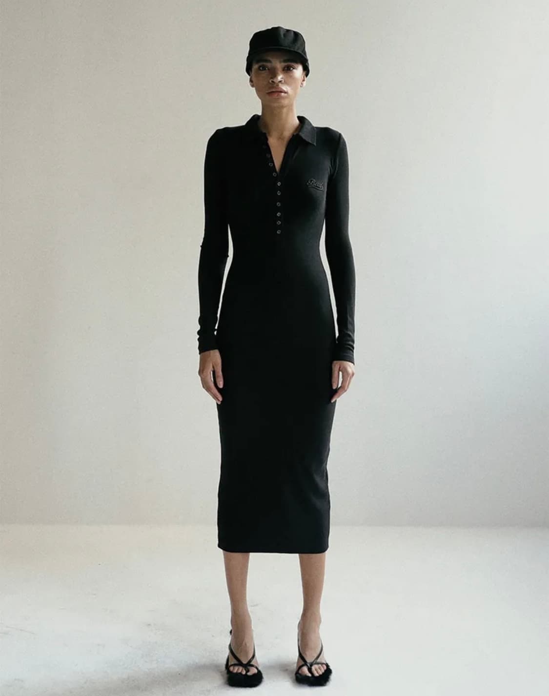 [새상품]배드블러드 비욘드 소프트 폴로 드레스 (블랙/챠콜 M) 상품이미지5