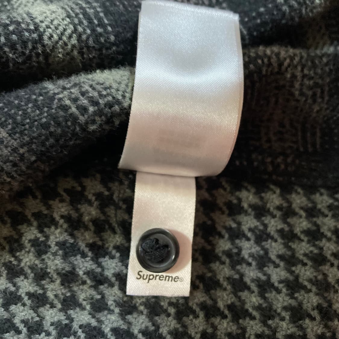 (L) 슈프림 23FW 하운드투스 플레이드 플란넬 셔츠 블랙 상품이미지7