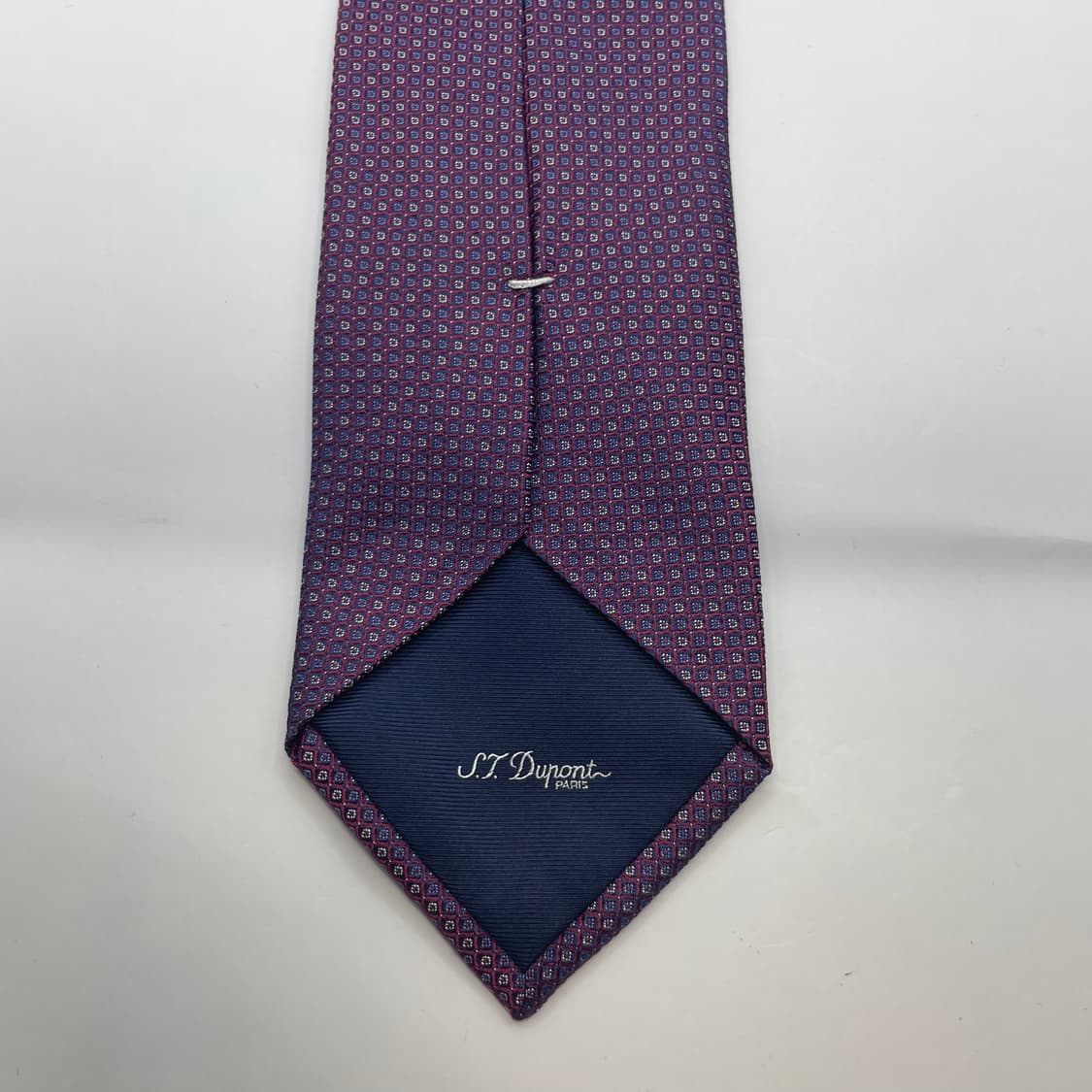 784) (S.T DUPONT) 듀퐁 패턴 넥타이 미사용 상품이미지4