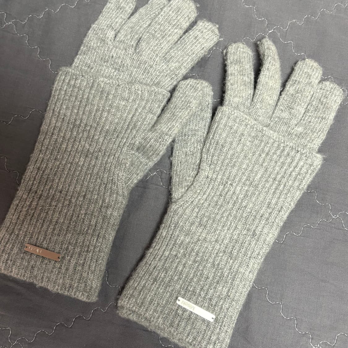 미세키서울 장갑 Layered fingerhole knit gloves 상품이미지3