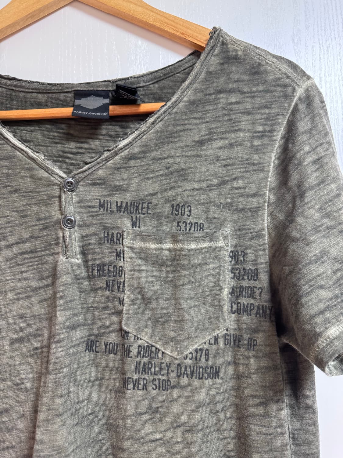 Harley davidson pocket tshirt 상품이미지2