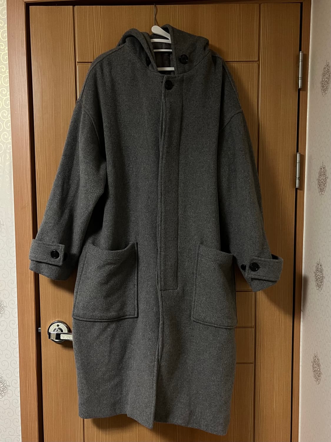 라퍼지스토어 울 후드 롱 코트 S 상품이미지2