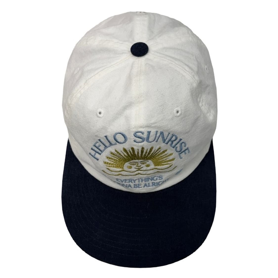 HELLO SUNRISE 투톤 워시드 OG 6패널 캡 상품이미지1