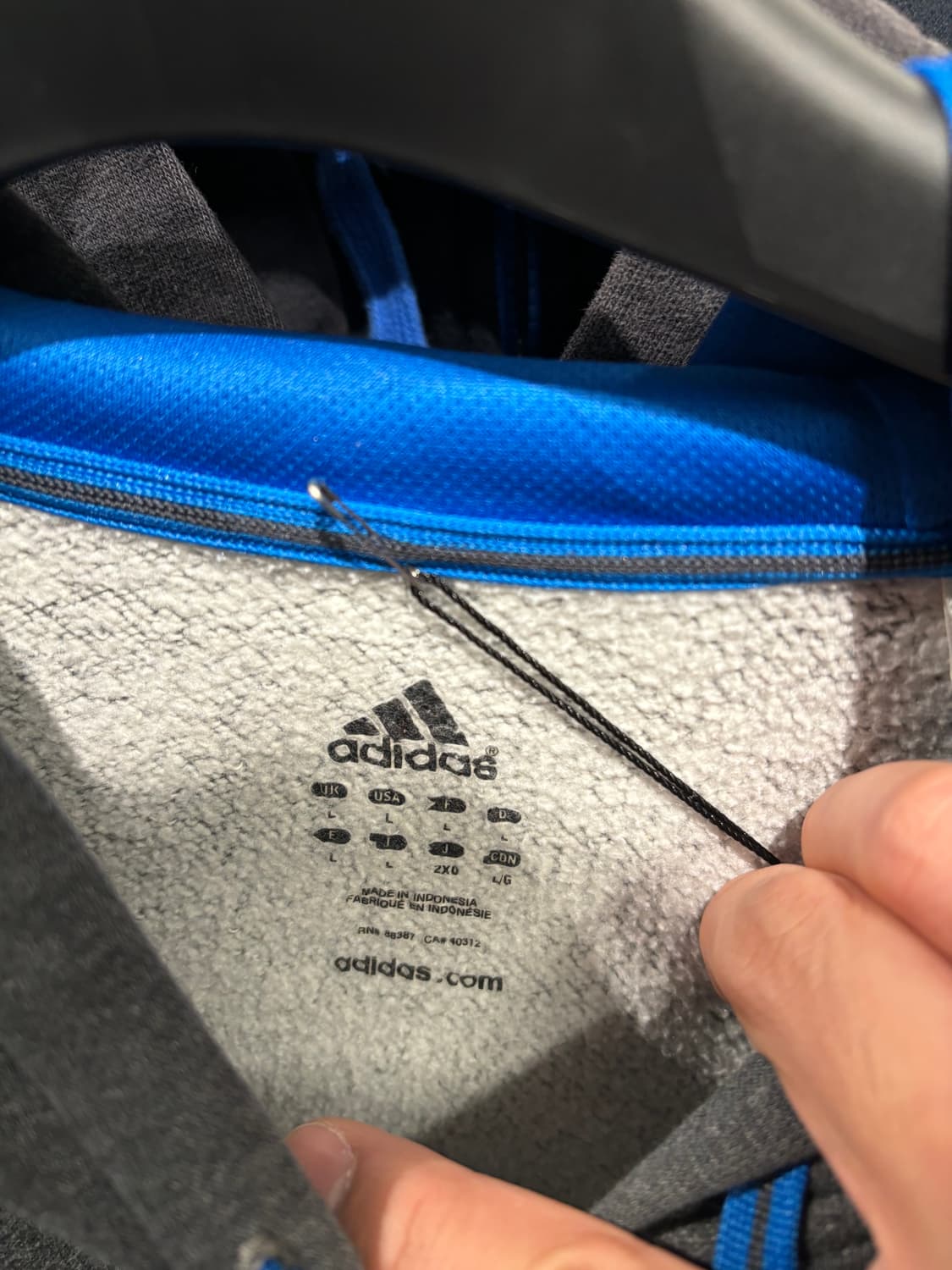 아디다스 빅로고 후드 집업   상품이미지9