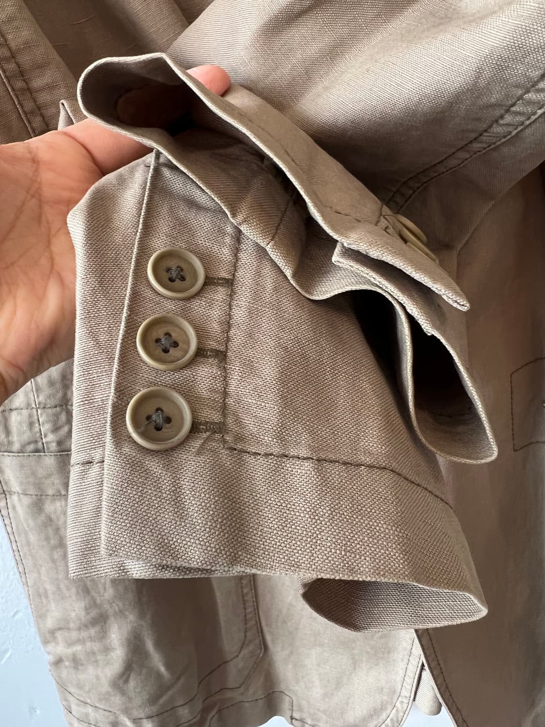 캘빈클라인 남성 베이지 코튼린넨자켓 싱글자켓 상품이미지4