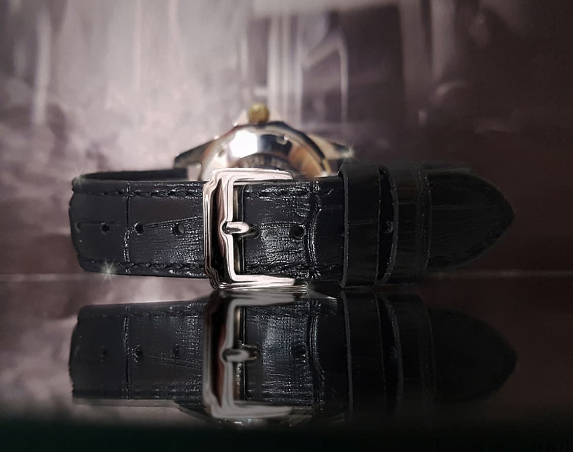 태그호이어 프로패셔널 1000 블랙판 남성 가죽 시계 상품이미지7