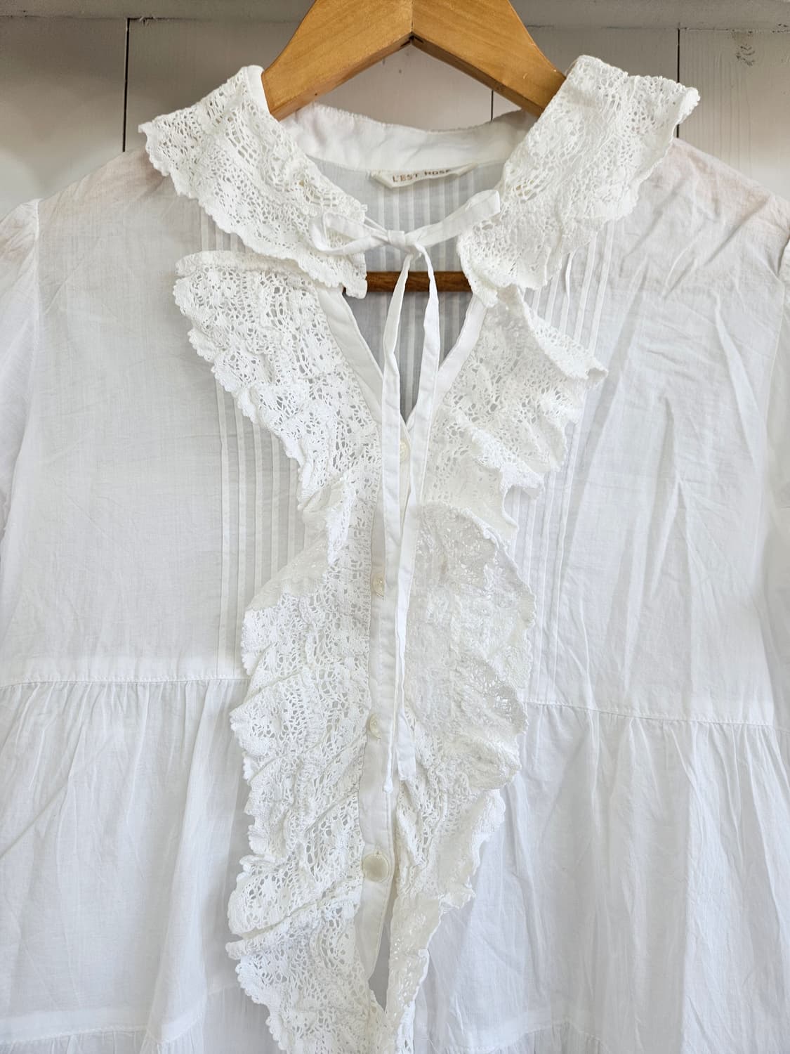 레스트로즈(LEST ROSE) 레이스 롱 블라우스 / 튜닉 상품이미지2