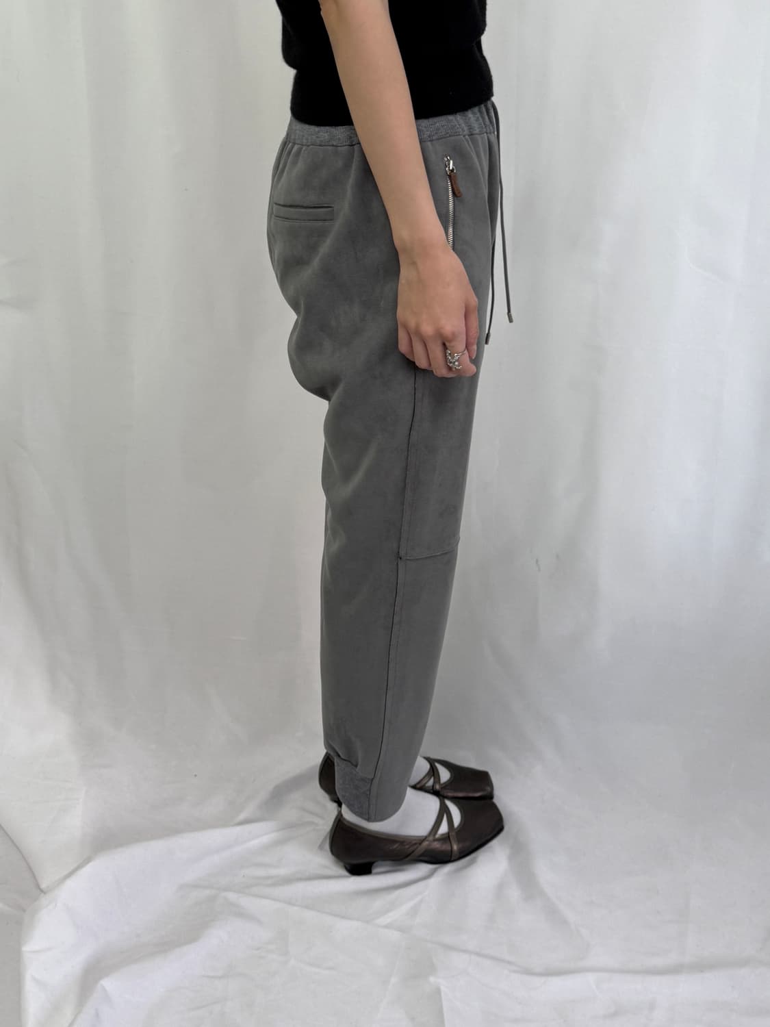 스웨이드 조거 바지 상품이미지5