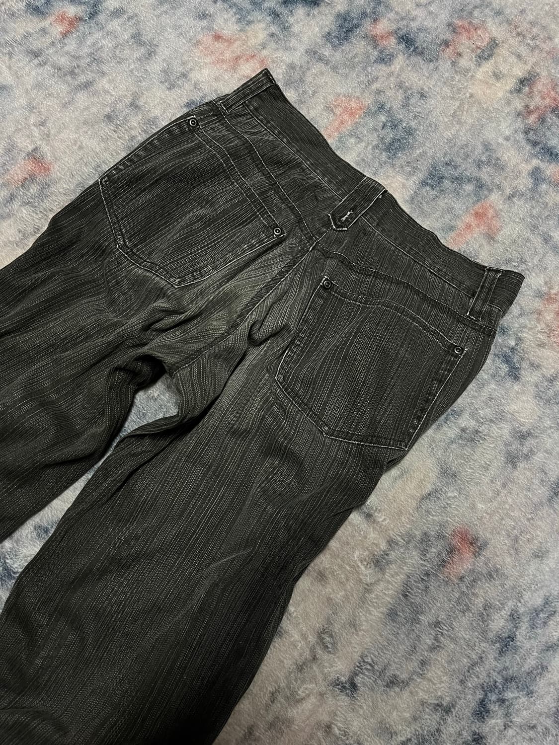 Place plan lettering lace up bell bottom 상품이미지8