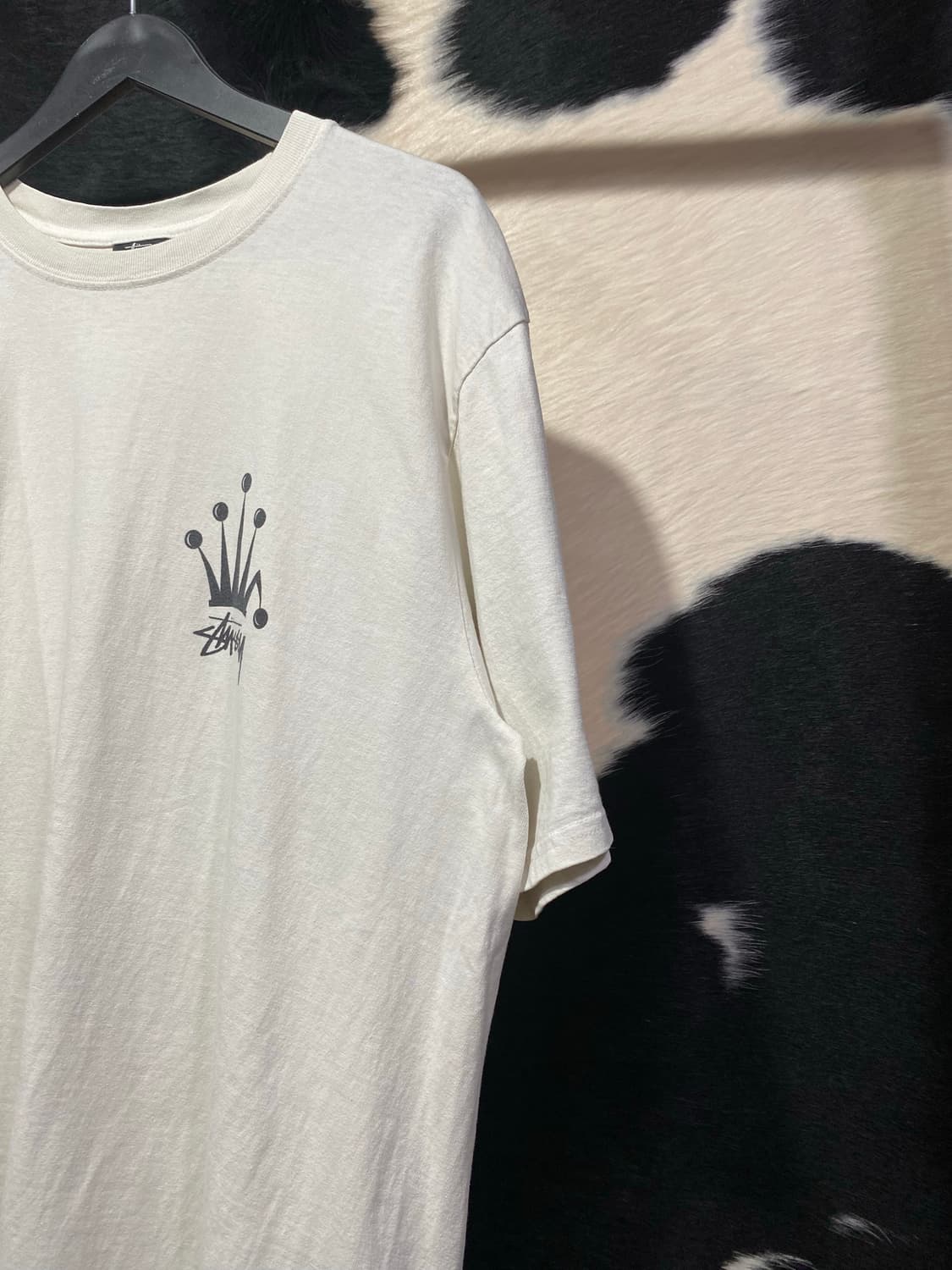 Stussy 크라운 심볼 프린팅 반팔 티셔츠 상품이미지4