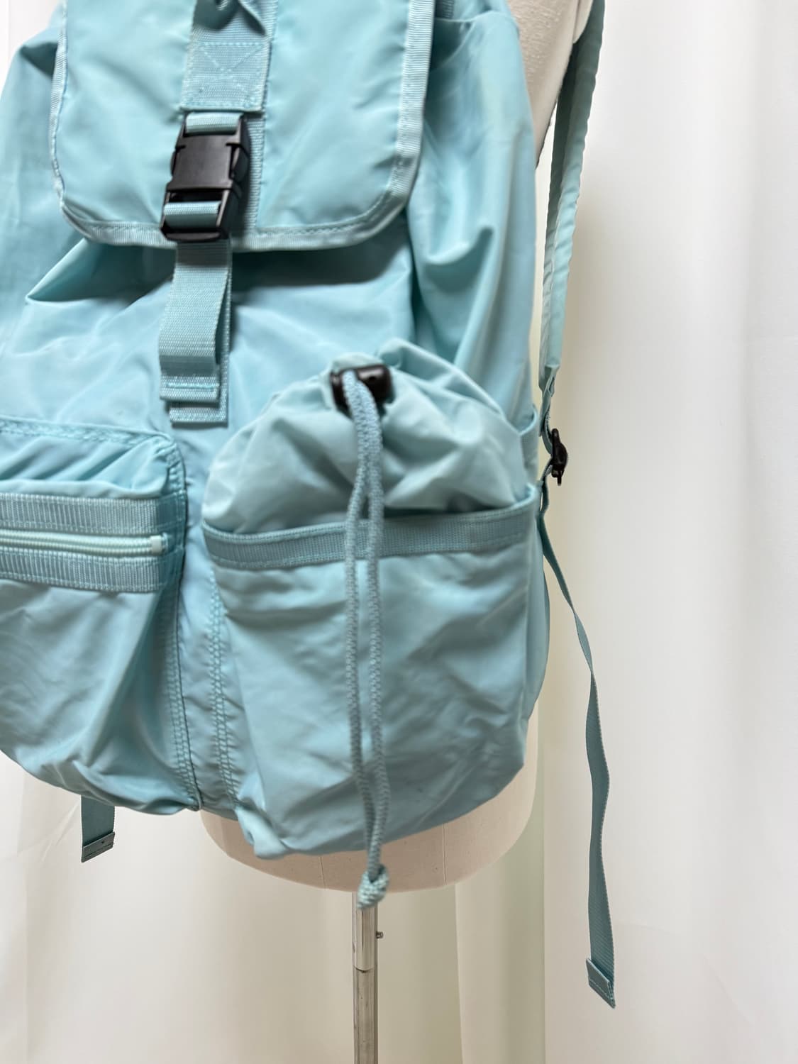 준코시마다 빈티지 스카이블루 나일론 백팩 상품이미지4