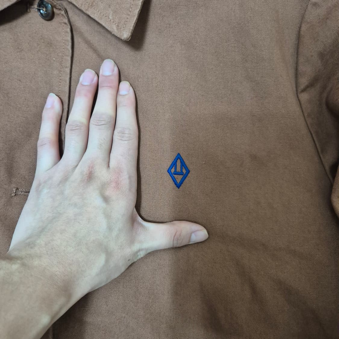 더애니멀스오브저토리 로고 싱글 트렌치코트 상품이미지4