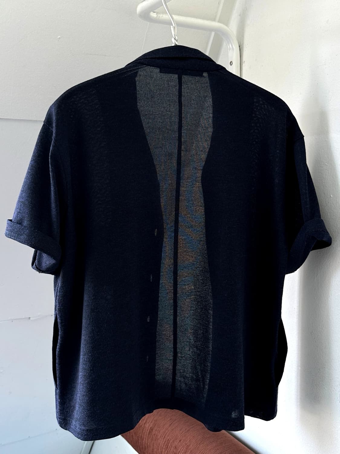 High gauge poly short sleeve knit shirke 상품이미지3