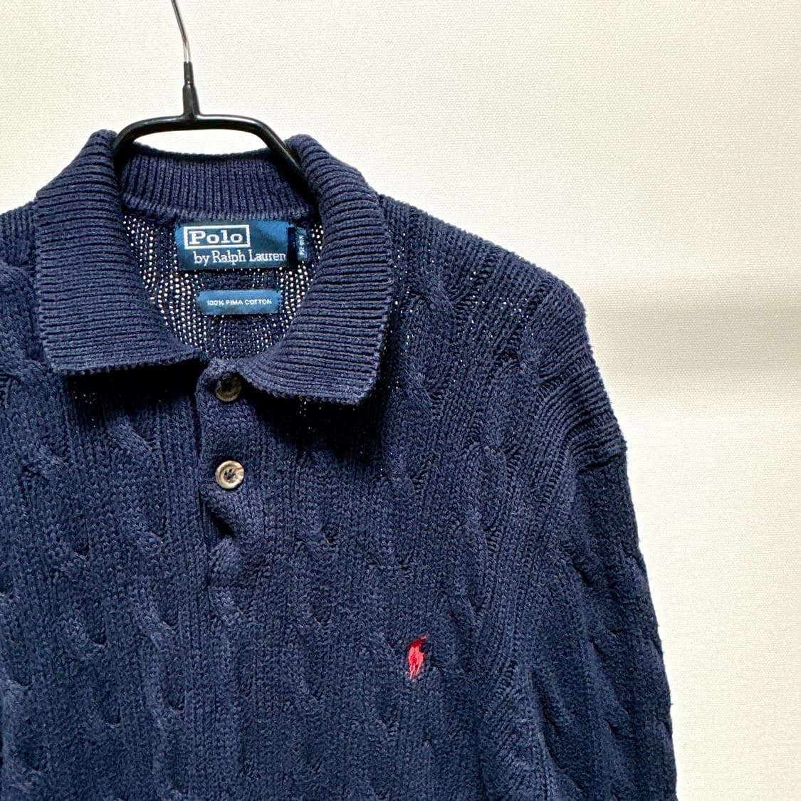 [L] 폴로 랄프로렌 네이비 카라 니트 상품이미지2