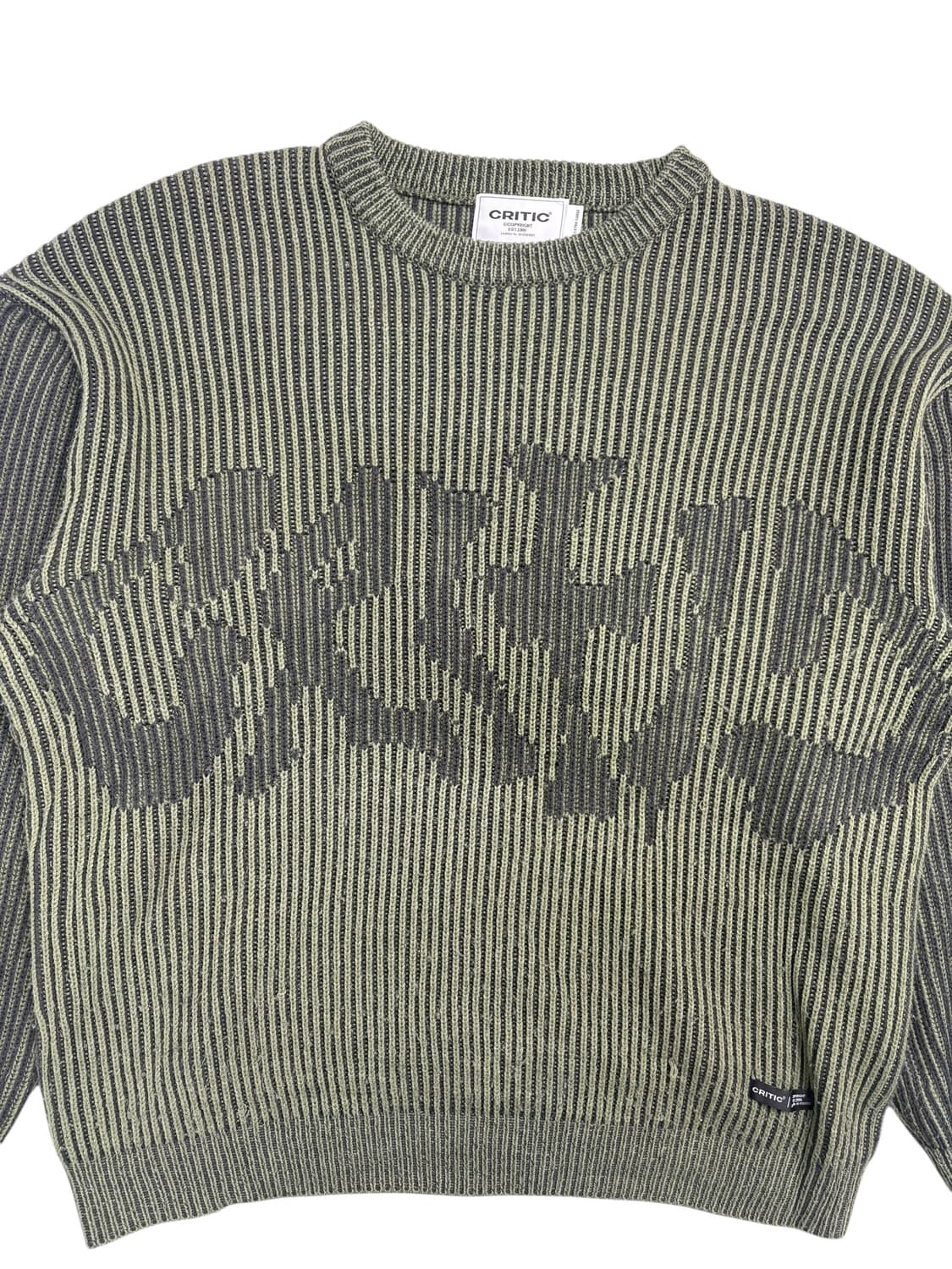 크리틱 니트 카키 상품이미지4