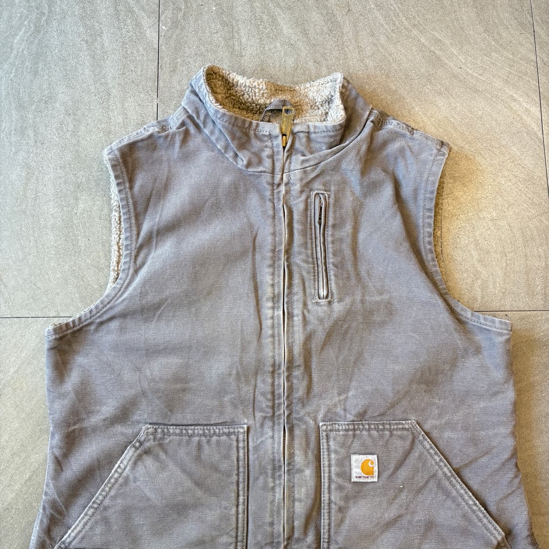 칼하트 정품 라이트퍼플 쉐르파 베스트 자켓 상품이미지3