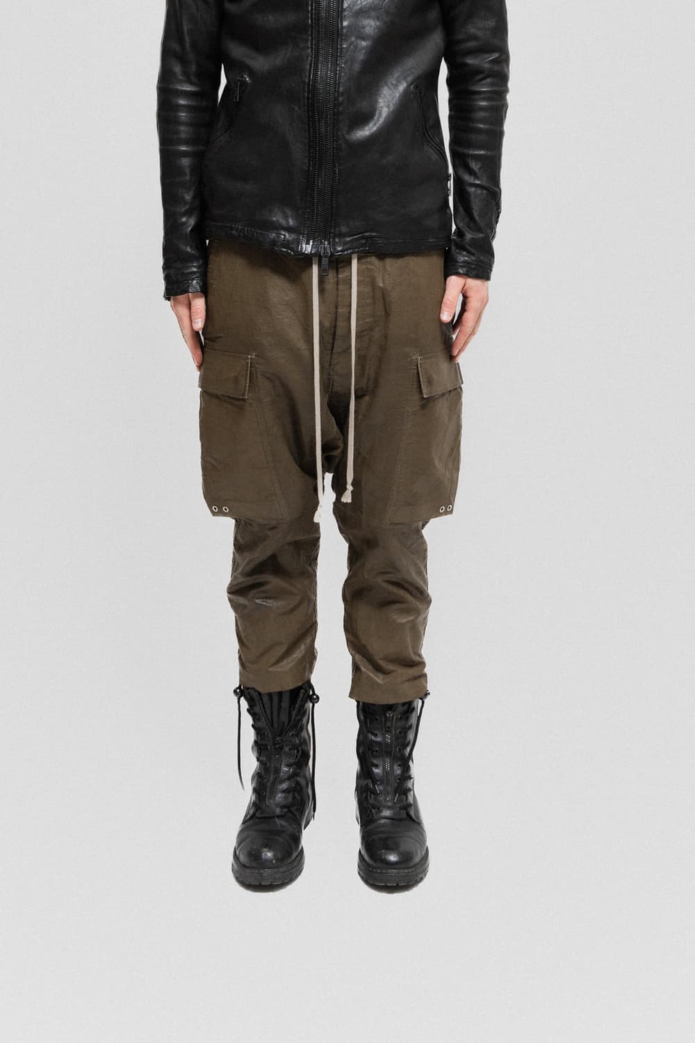 릭오웬스 왁스드 린넨 카고 팬츠 (50) 상품이미지1