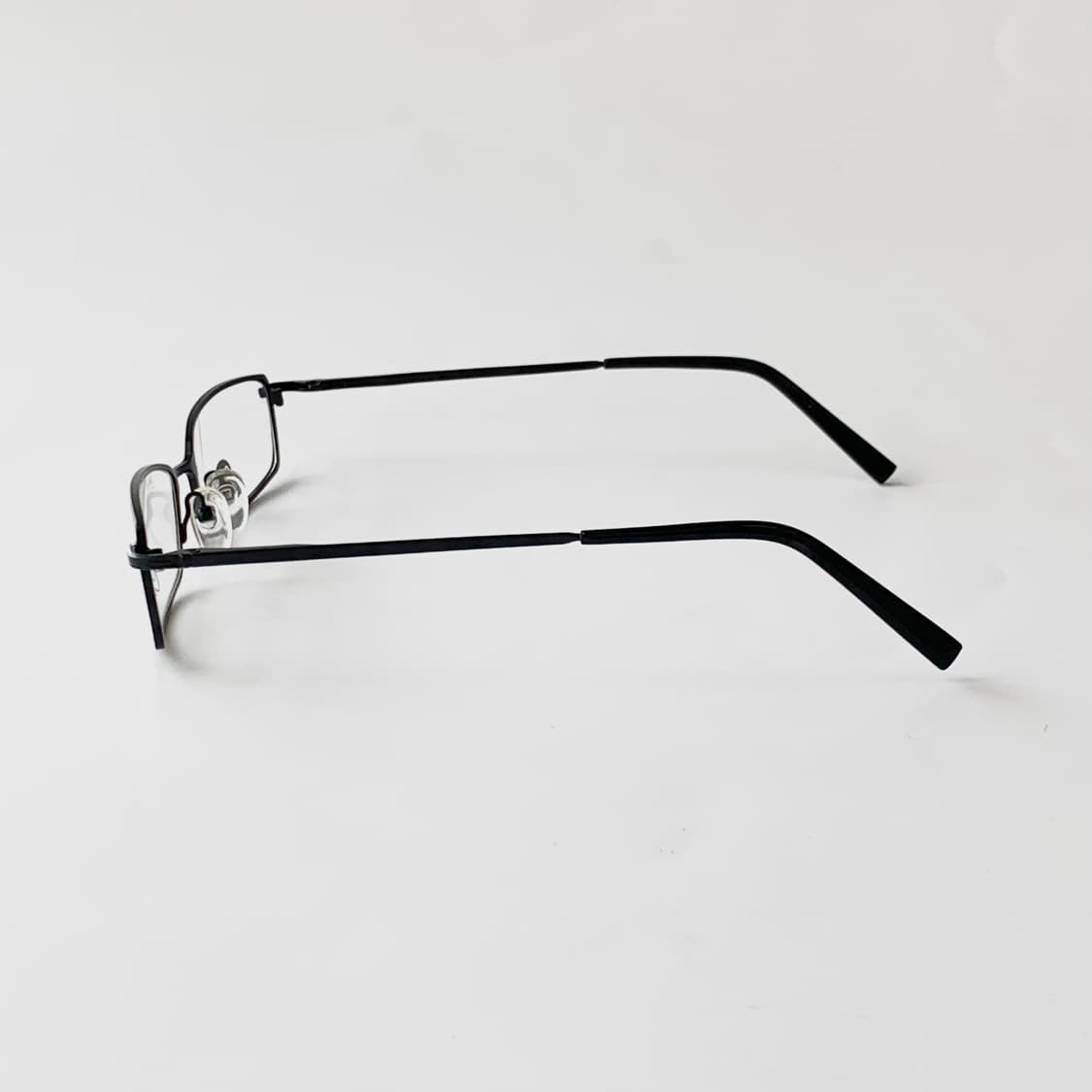 858 데드스탁 빈지티 빅사이즈 블랙 슬림 스퀘어 직사각 프레임 안경 상품이미지5