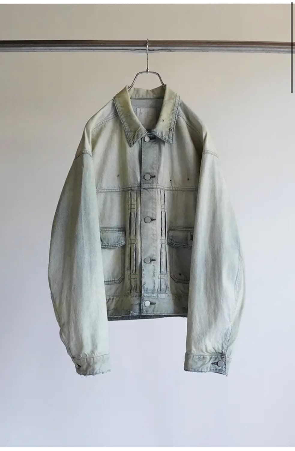 안셀름 CRASH DENIM JACKET type-2 24ss 3사이즈 상품이미지1