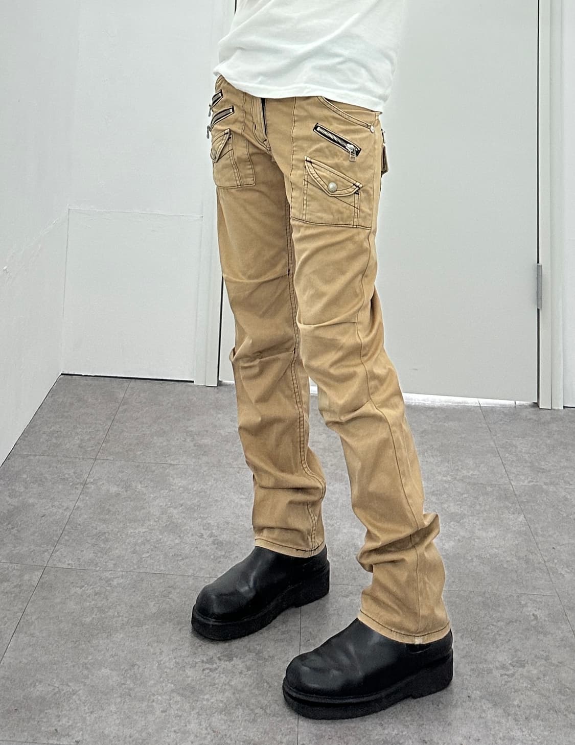 LEE zipper point back detail moto pants 상품이미지4