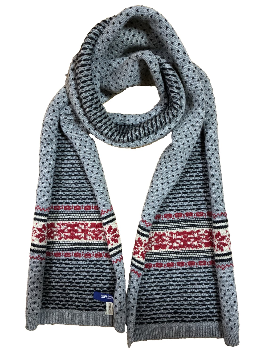 준야와타나베 fair isle knit muffler 상품이미지3