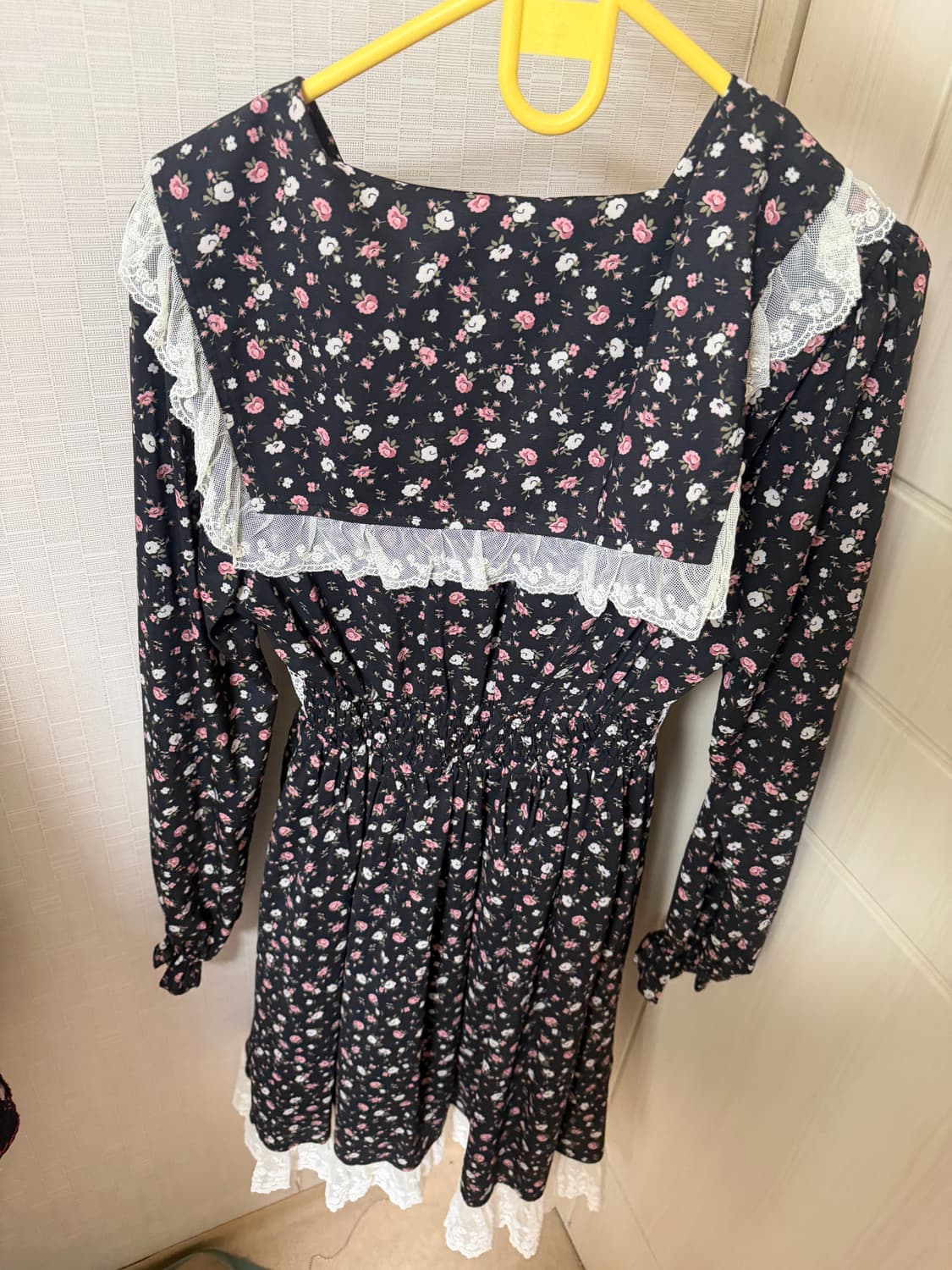 세일러 카라 플라워 원피스 레이스 러블리 로리타 니혼진 상품이미지2