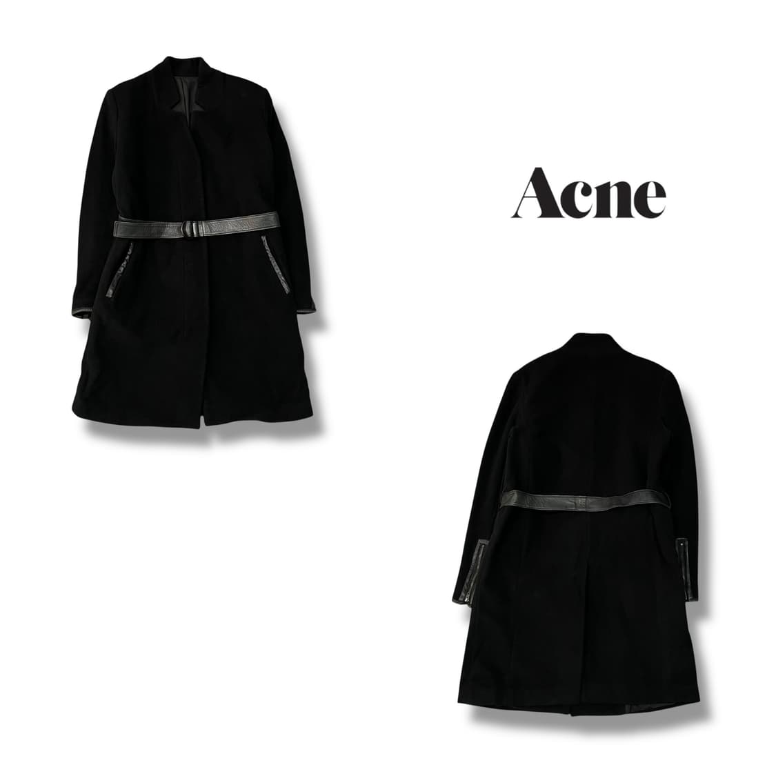  아크네 울 벨크로 코트 y14172 상품이미지1