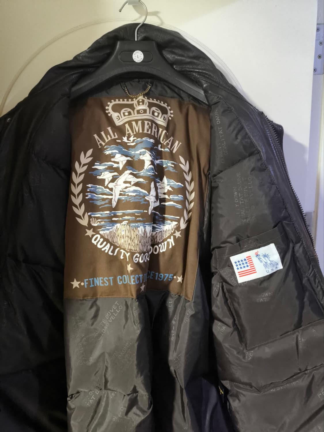 XL USA 올아메리칸 천연가죽 구스다운 패딩자켓 상품이미지4