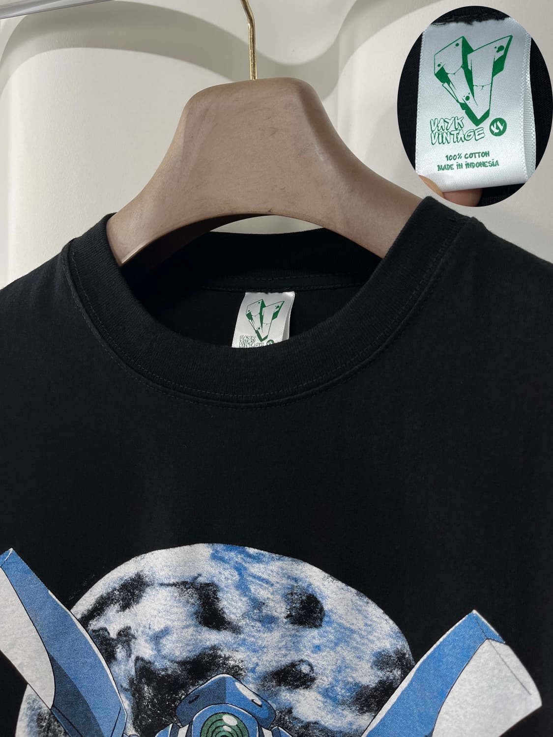 신세기 에반게리온 블루 제네시스 레이 0호기 풀문 부틀렉 애니 반팔티 상품이미지3