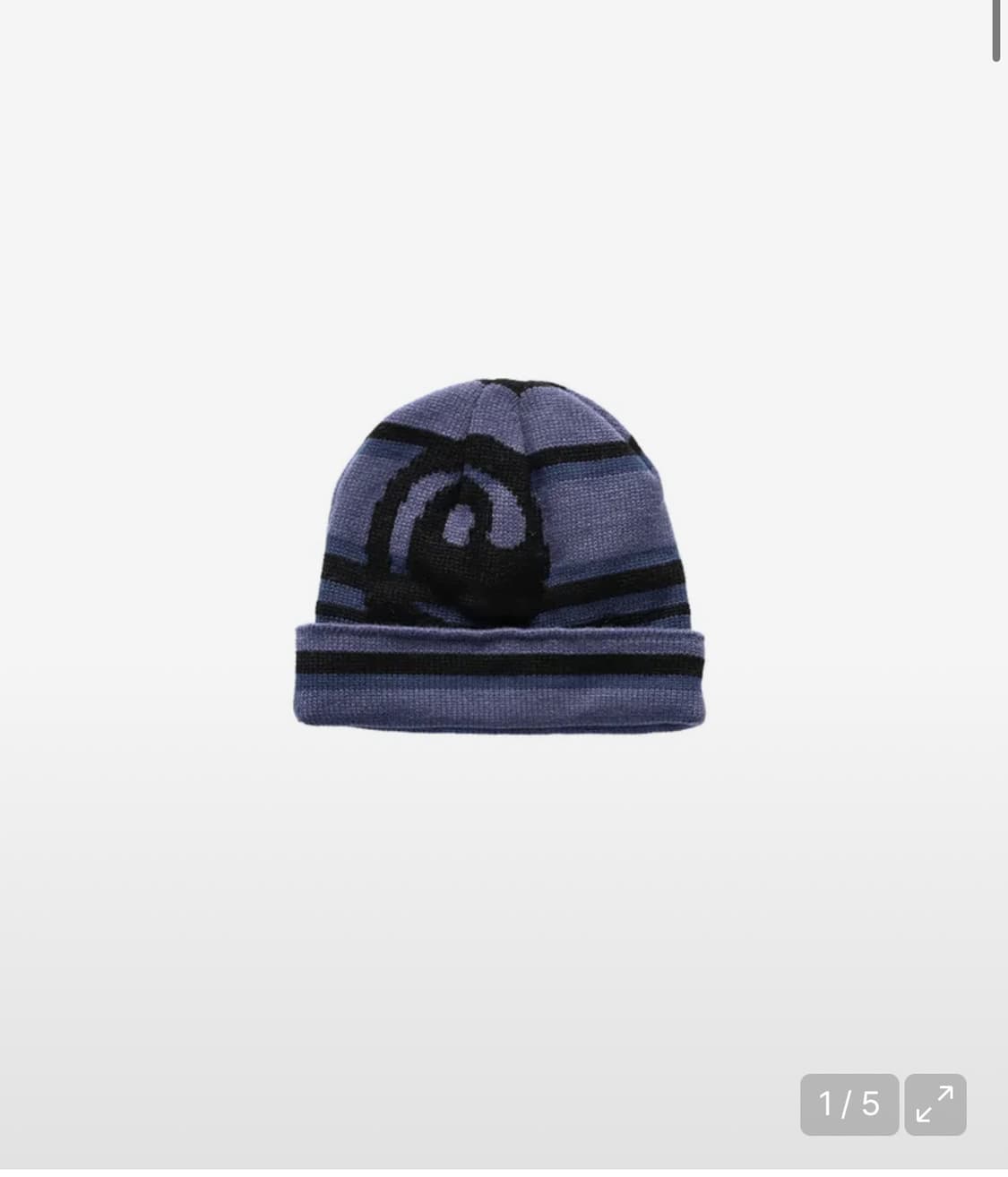 더왈드 At Symbol stripe beanie blue 상품이미지1