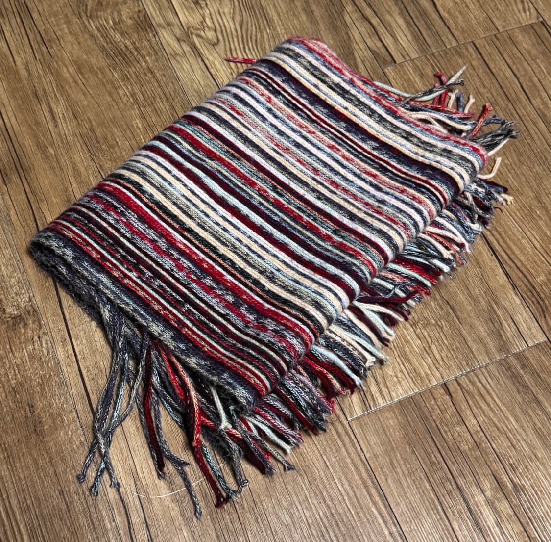 핸드메이드 멀티 스트라이프 패턴 머플러 상품이미지2