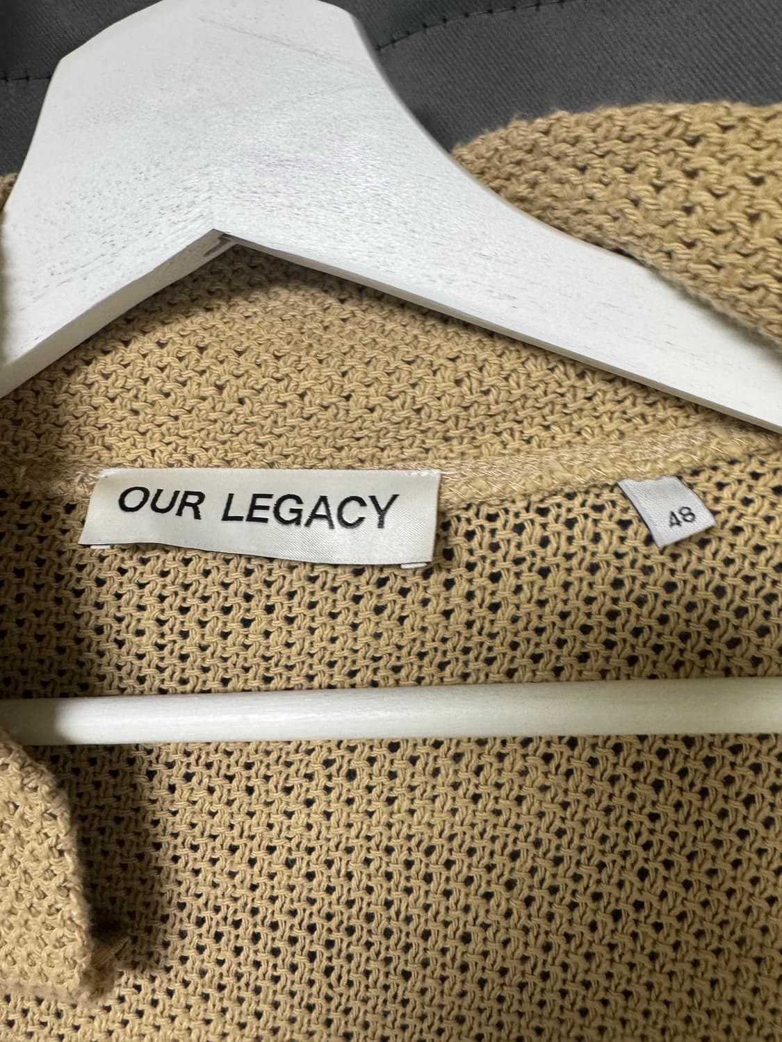 [48] 아워레가시 22ss 슈렁큰 풀 집 폴로 로프 위브 베이지 상품이미지4