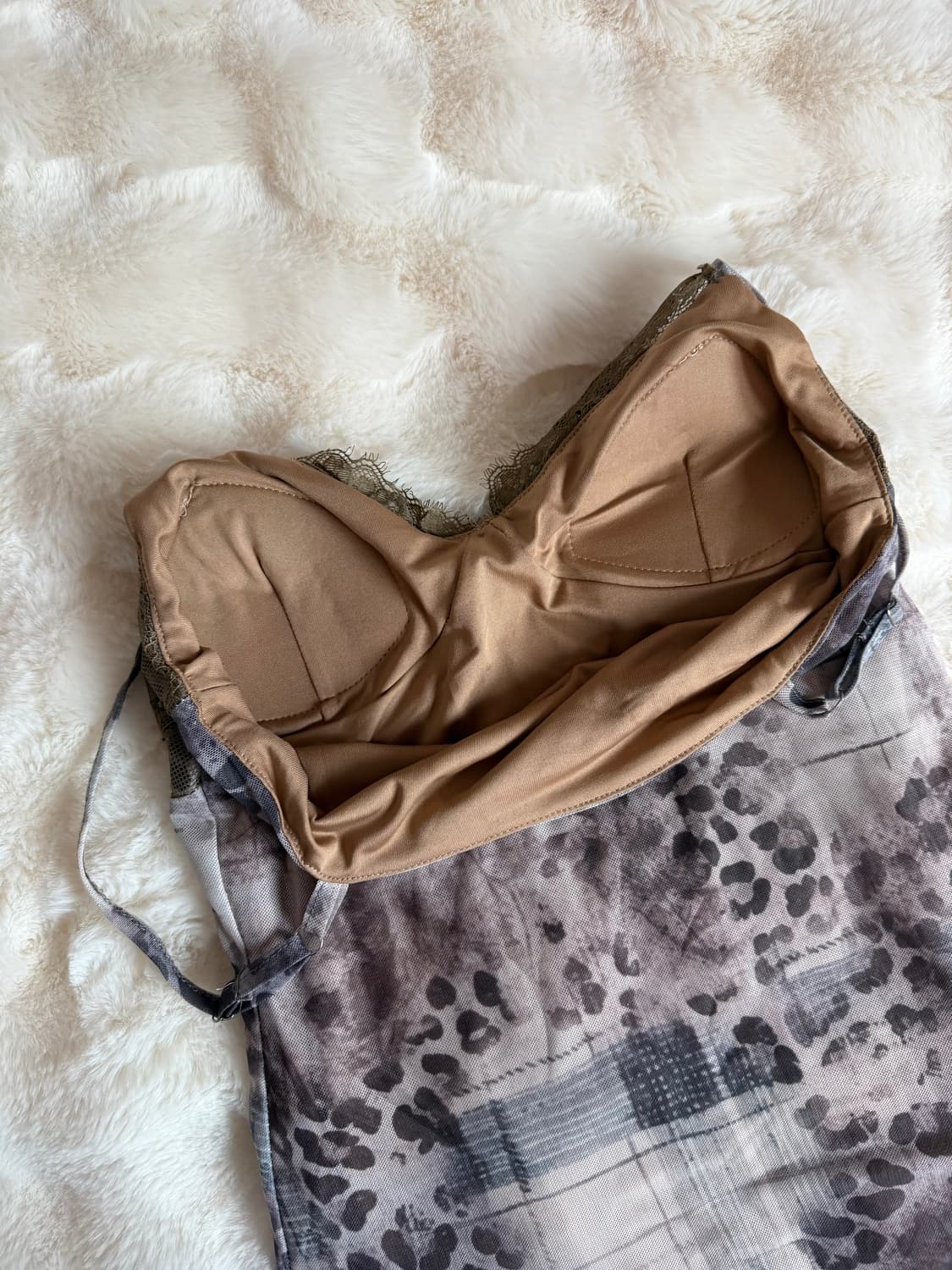 Lowear leopard lace pad ops 상품이미지5