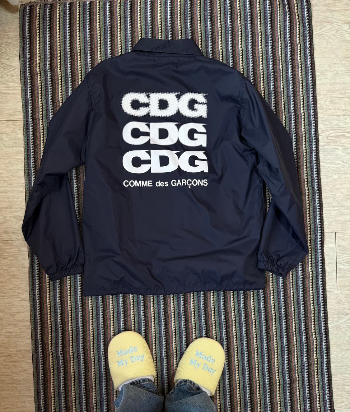 CDG 코치 자켓 네이비 상품이미지5