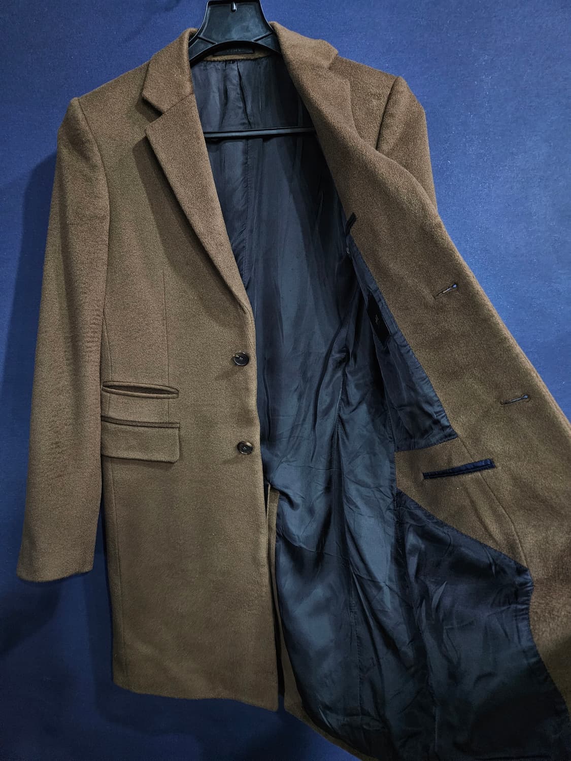 타임옴므 브라운 남성 슬림핏 95 하프코트  상품이미지8