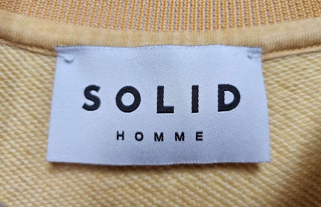 솔리드옴므 자수 백로고 남성 맨투맨 100 라운드 티셔츠 MM14 상품이미지3