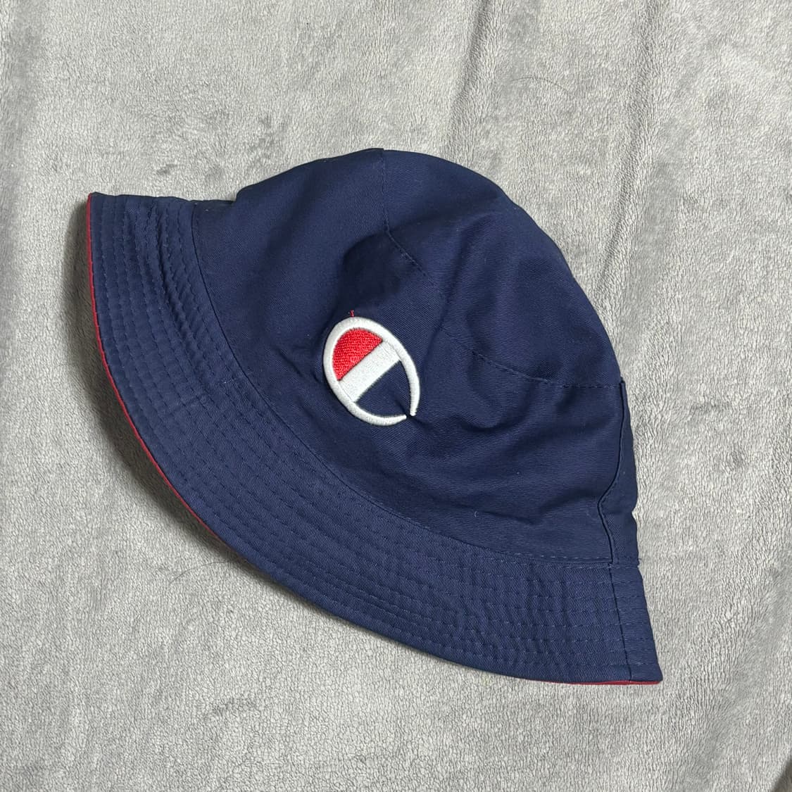 챔피온 리버시블 네이비 버건디 양면 버킷햇 벙거지모자 상품이미지1