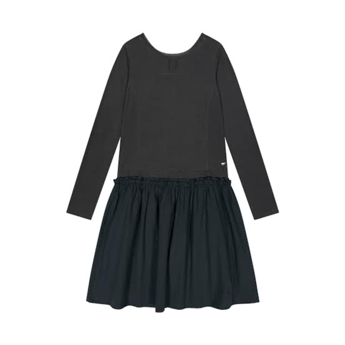 코이세이오 투웨이 셔링 원피스 드레스 블루 차콜 상품이미지1