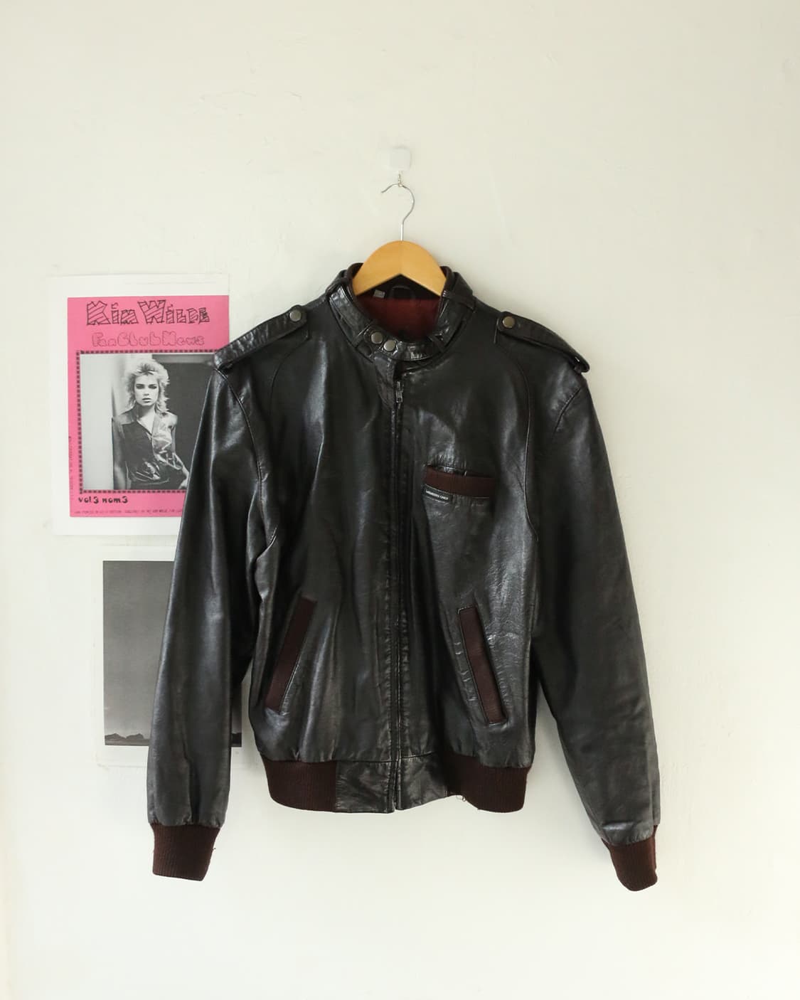 Members only 레더 봄버 자켓 상품이미지1