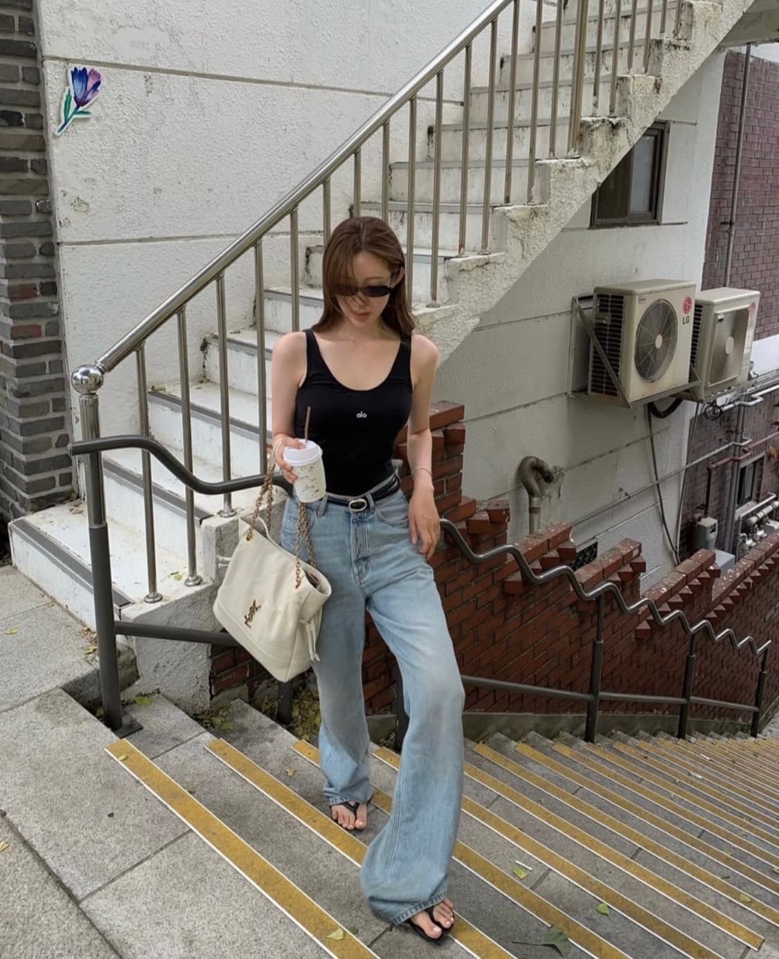 알로 요가 alo Ribbed Prosper Tank 나시 탱크 XS 상품이미지1