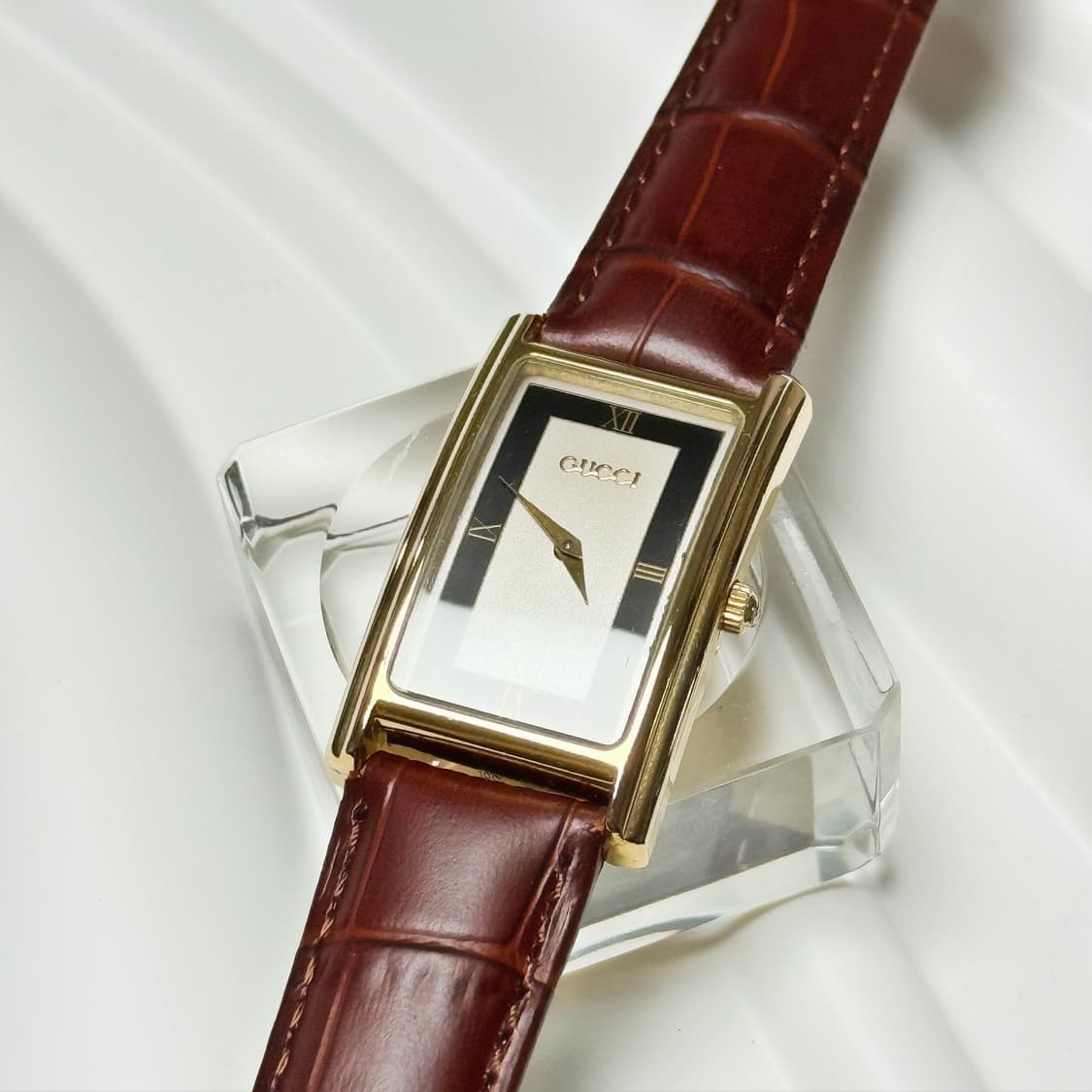 80's90's 구찌 빈티지 스퀘어 탱크 워치 상품이미지6