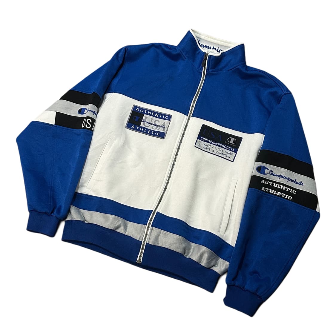 챔피온 90s 올드스쿨 트랙탑 자켓 USA (L) 상품이미지1