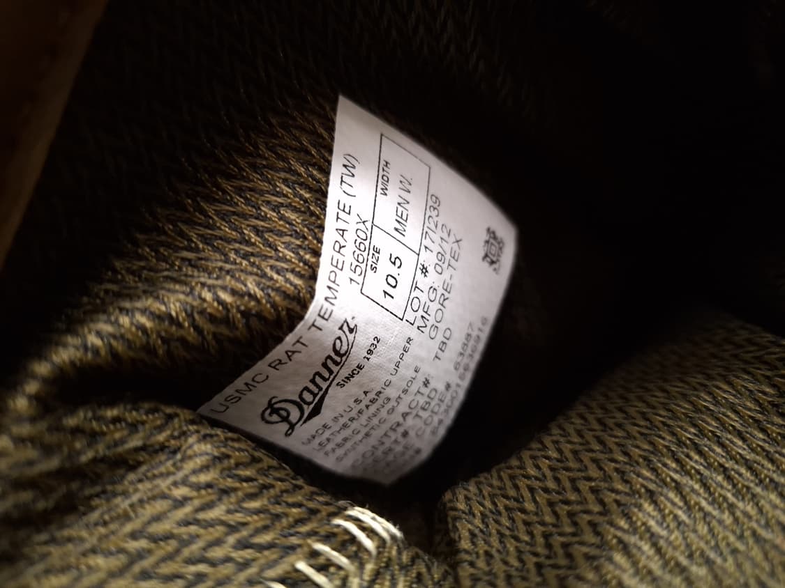 새제품 오리지날 미해병대 대너 RAT 고어텍스 부츠 상품이미지4