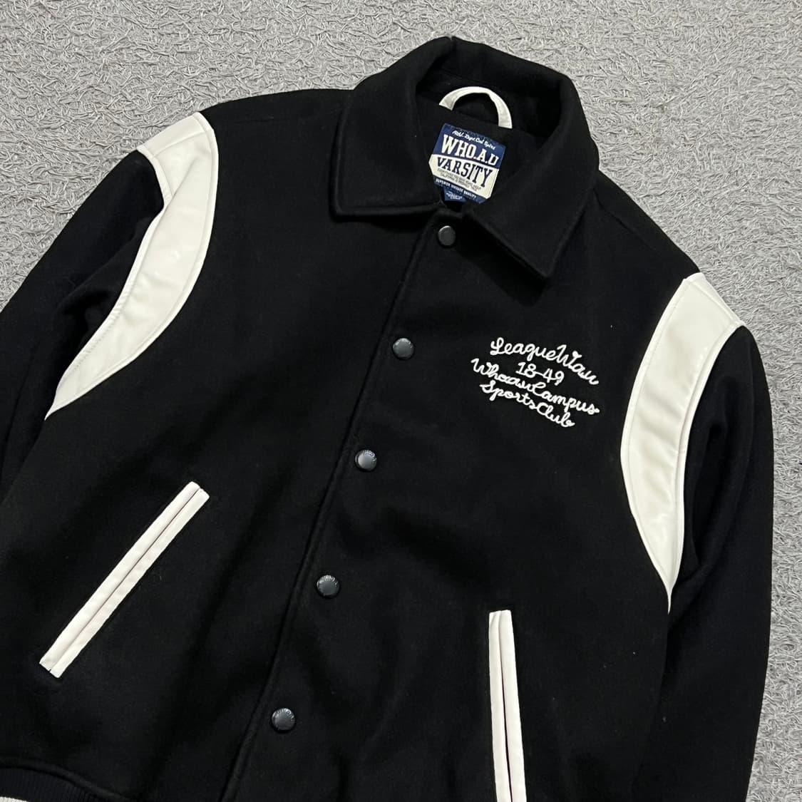 [100] 후아유 바시티 자켓 상품이미지1