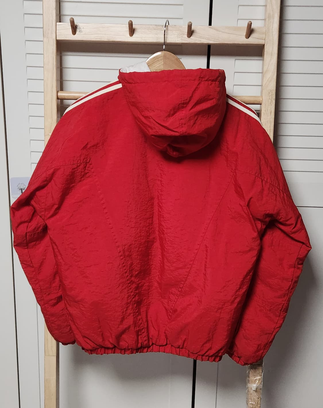 아디다스 삼선 90s 딥레드 바람막이 점퍼 자켓 상품이미지6